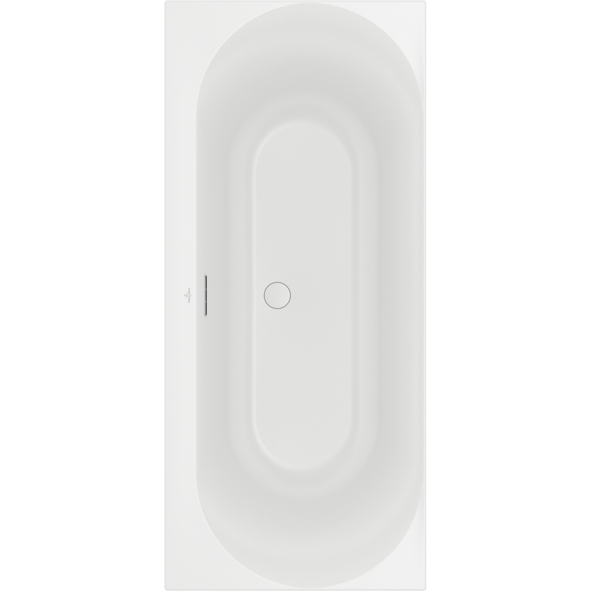 VILLEROY & BOCH LOOP & FRIENDS OVAL DUO BADEKAR 180X80 FOR INNBYGGING STONE WHITE