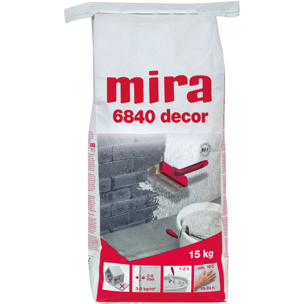 MIRA 6840 DECOR SLEMMEPUSS HVIT 15 KG