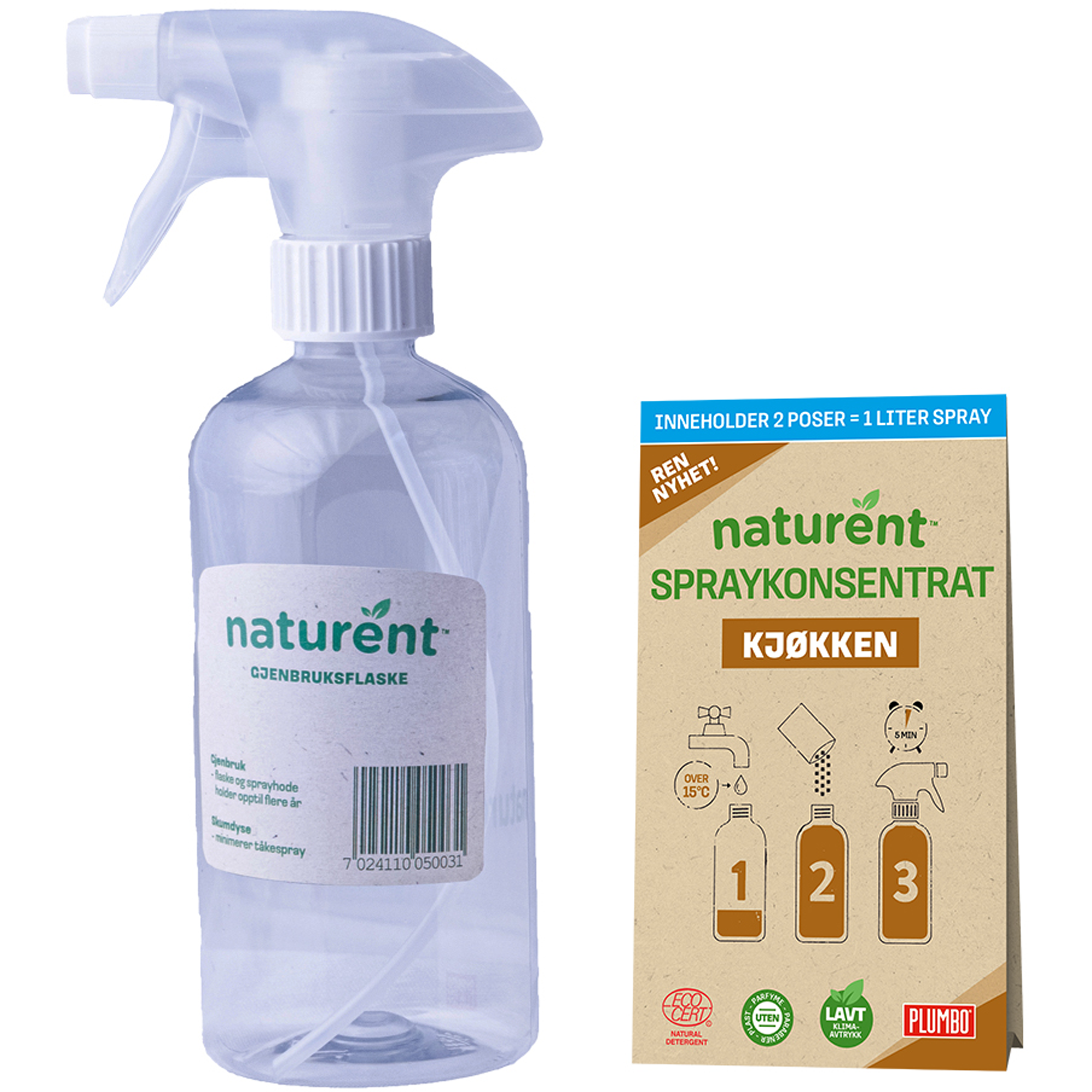 NATURENT SPRAYKONSENTRAT KJØKKEN 500ML