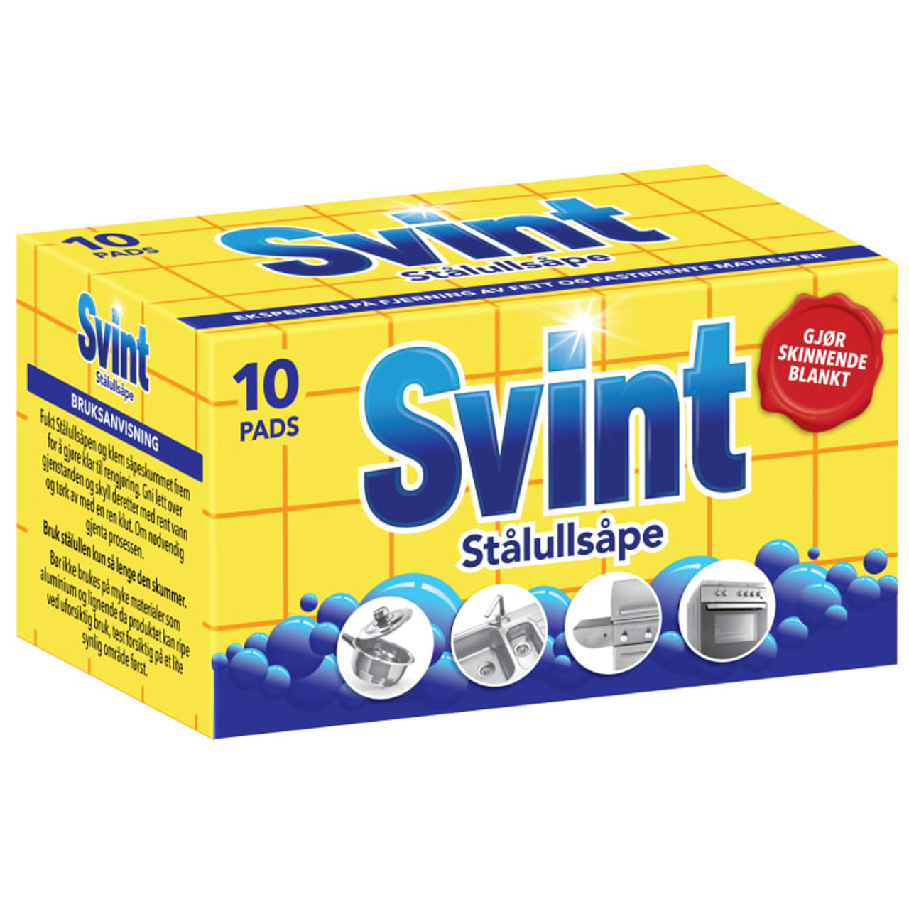 SVINT STÅLULL PADS 10PK