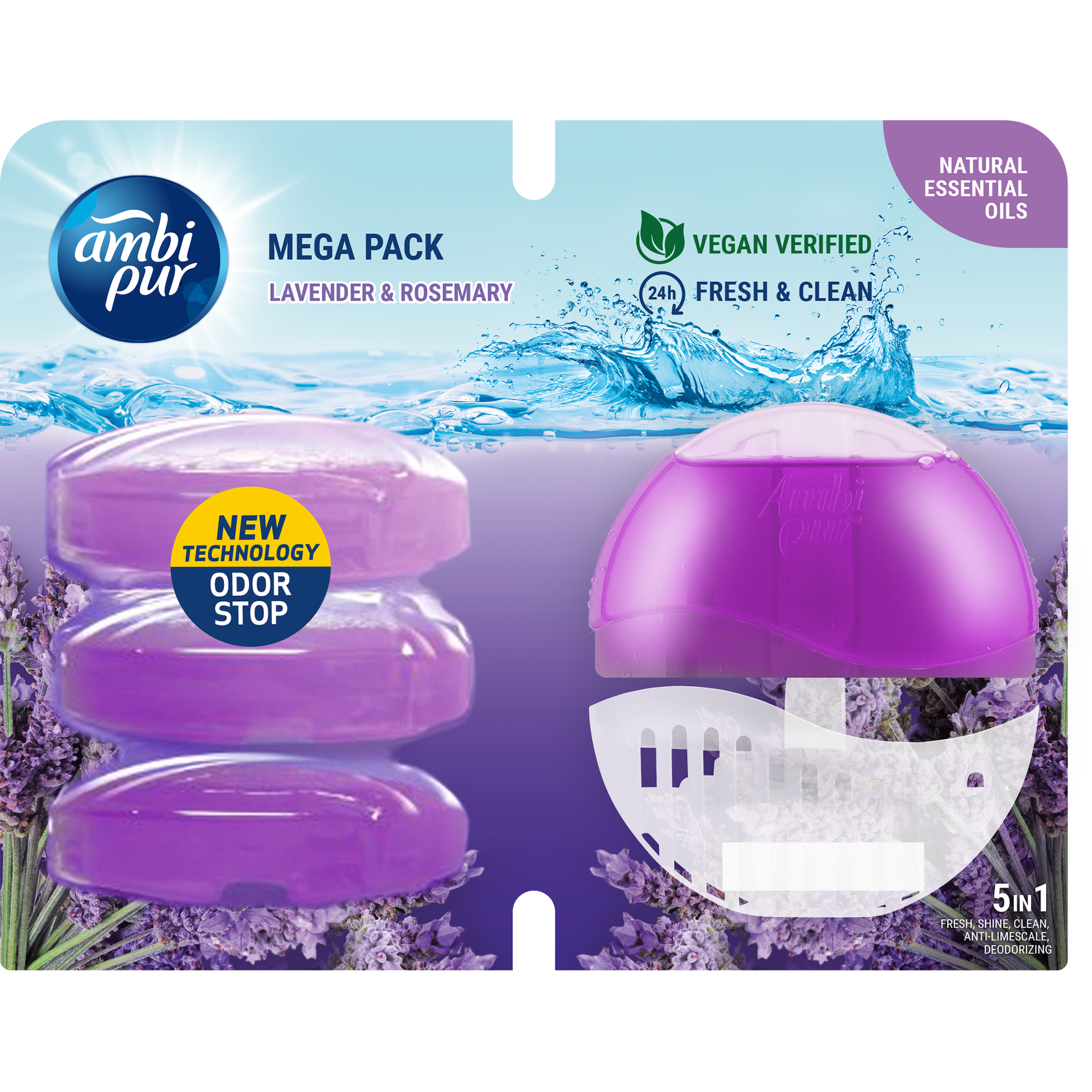 AMBI PUR LAVENDER & ROSEMARY MEGA PACK 4X55ML